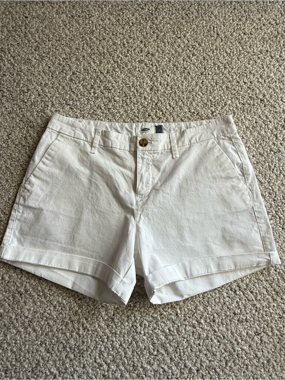 EUC Old Navy White Cotton Shorts 4